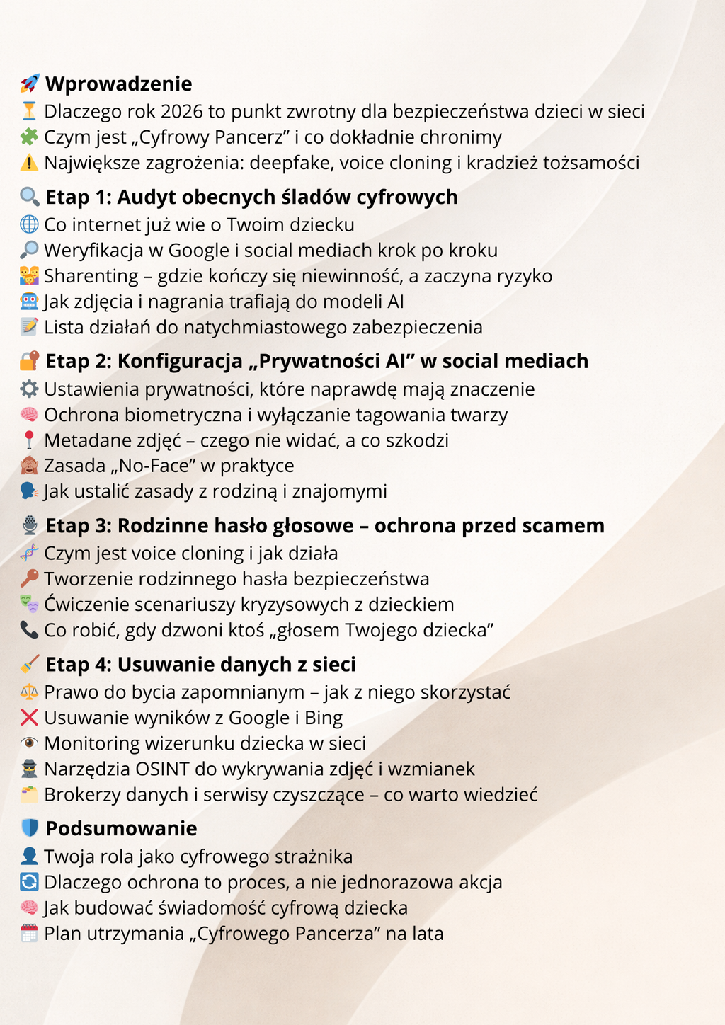 Cyfrowy Pancerz: Jak Chronić Wizerunek Dziecka w Erze AI - KURS