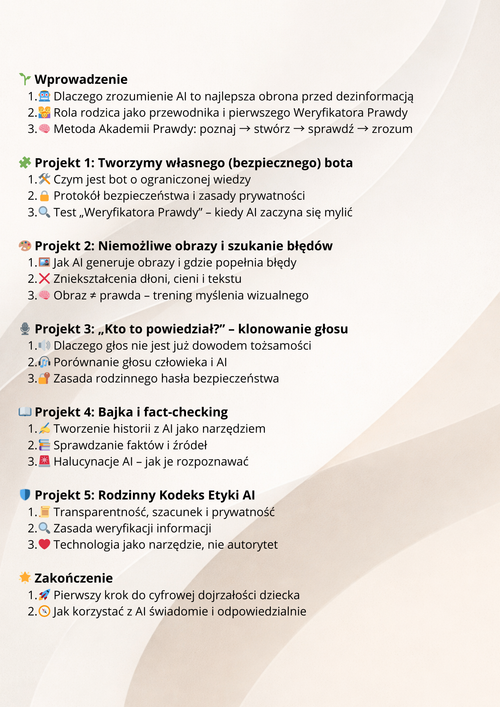 AI bez Strachu: 5 Domowych Eksperymentów, które uczą dziecko myślenia- KURS